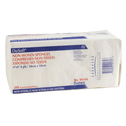 Dusoft Nonwoven Sponge 4 X 4 Inch 4-Ply NonSterile 200 per Pack (645791_CS)