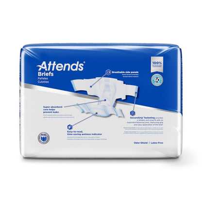 Attends® Care Advanced Unisex Adult Incontinence Brief Large Disposable Heavy Absorbency (957930_CS)