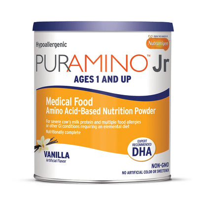 PurAmino™ Jr Pediatric Oral Supplement Vanilla Flavor 14.1 oz. Can Powder Amino Acid Cow's Milk Allergy (1162584_EA)