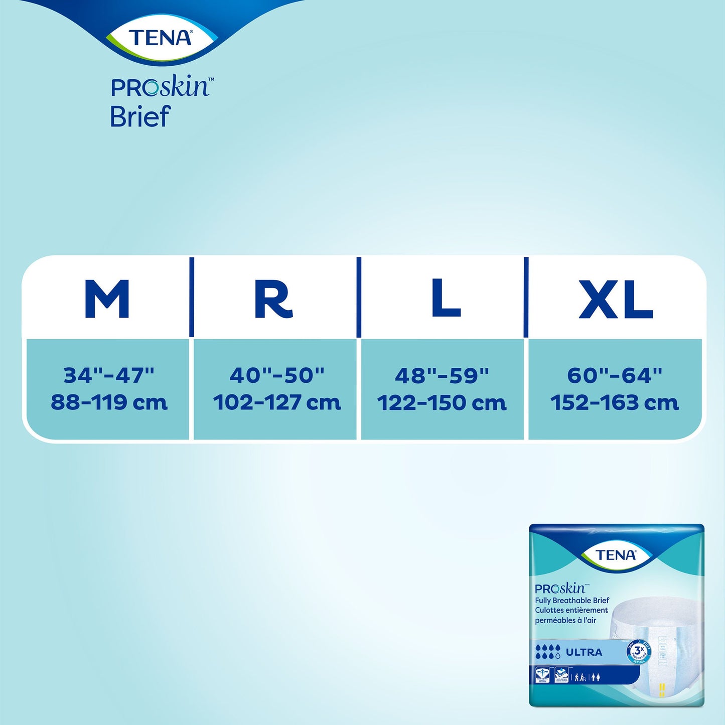 TENA ProSkin™ Ultra Unisex Adult Incontinence Brief Medium Disposable Heavy Absorbency (339179_BG)