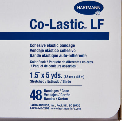Co-Lastic® Cohesive Bandage 1-1/2 Inch X 5 Yard Self-Adherent Closure Assorted Colors NonSterile Standard Compression (691684_CS)