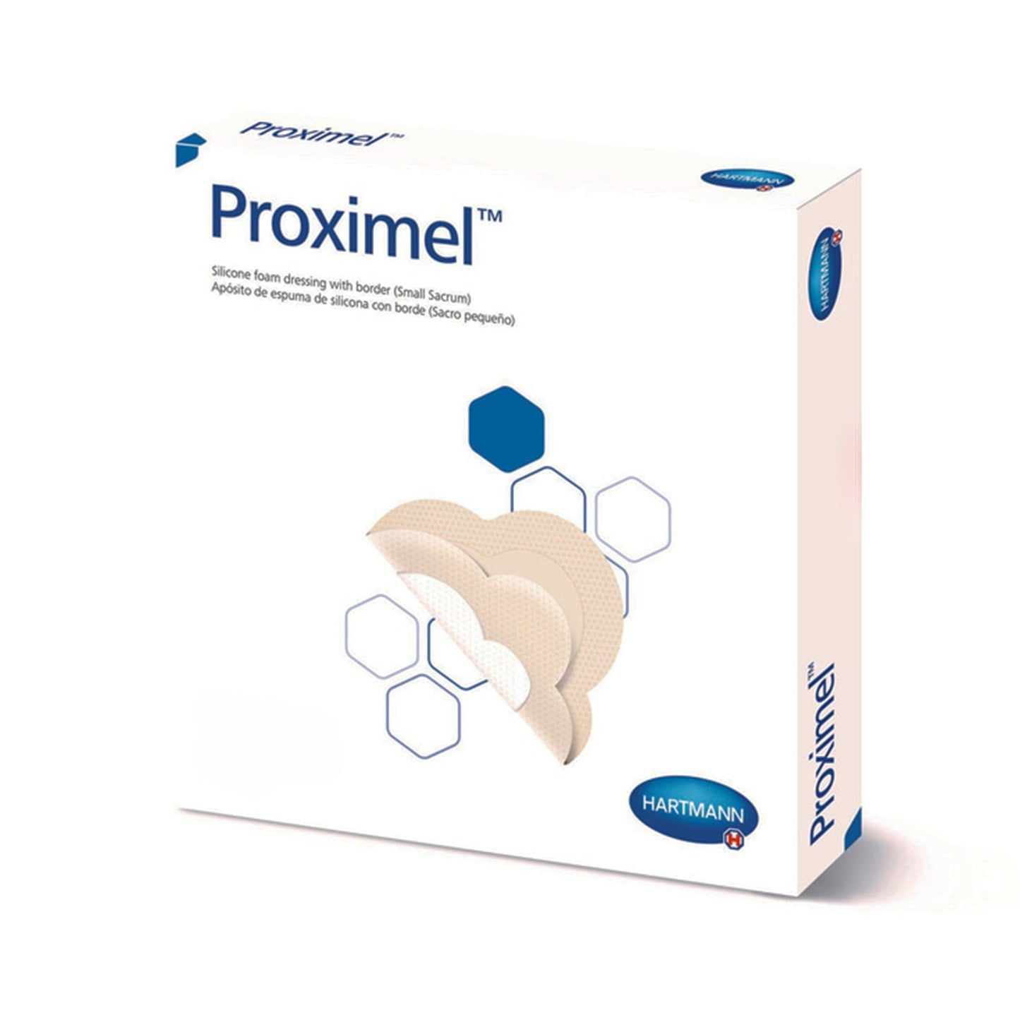 Proximel® Foam Dressing 9-1/5 X 9-1/5 Inch With Border Waterproof Film Backing Silicone Adhesive Sacral Sterile (1242734_EA)