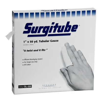 Surgitube® Tubular Retainer Dressing Cotton 1 Inch X 50 Yard Size 2 White Large Finger / Toe NonSterile (197357_EA)