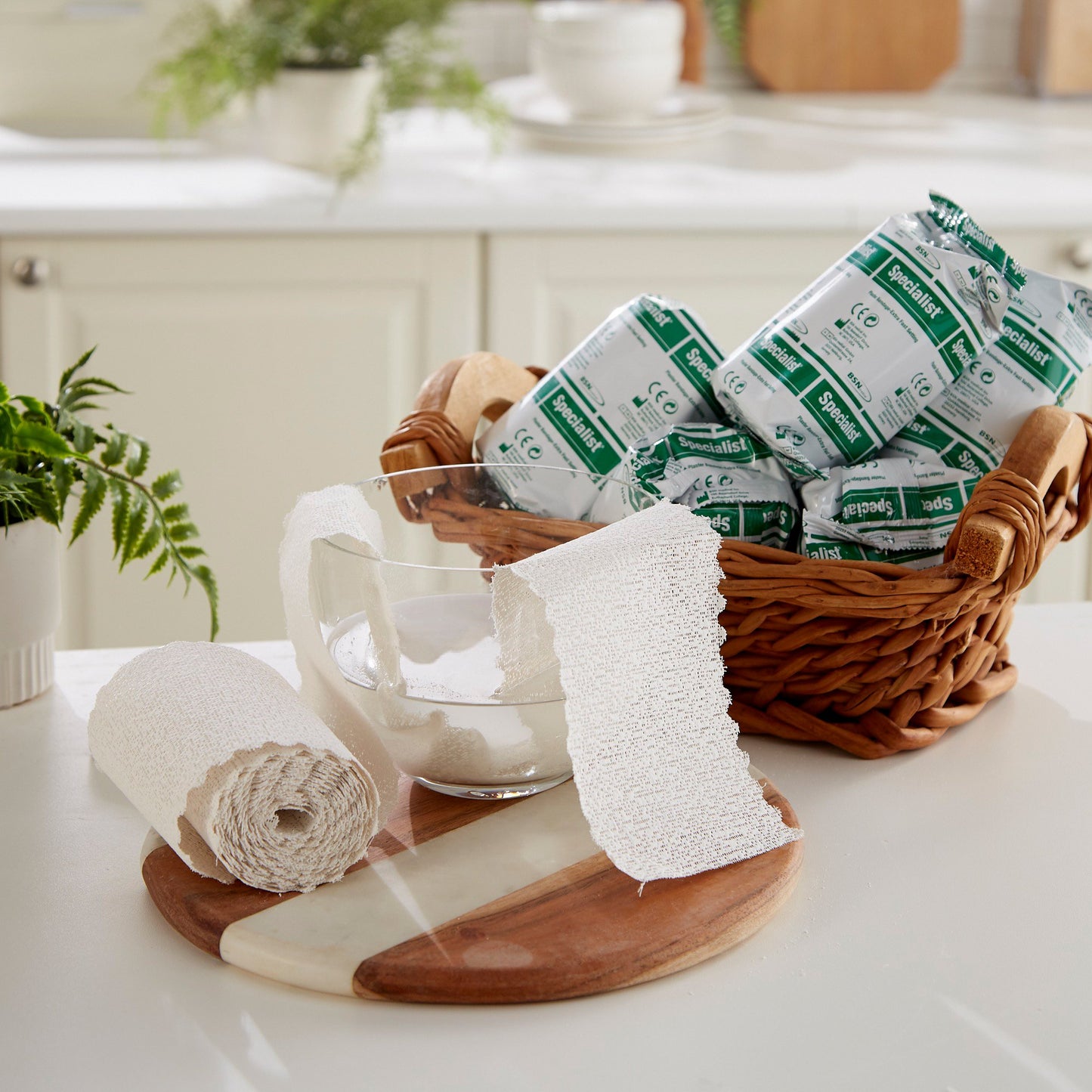 Specialist® Plaster Bandage 4 Inch X 15 Foot Plaster of Paris White (4789_EA)
