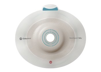 SenSura® Mio Flex Ostomy Barrier Precut, Standard Wear Elastic Adhesive 50 mm Flange Red Code System 25 mm Opening (1011419_BX)