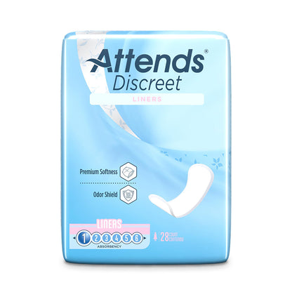 Attends® Discreet Bladder Control Pad 6 Inch Length Light Absorbency Polymer Core One Size Fits Most (1039120_CS)