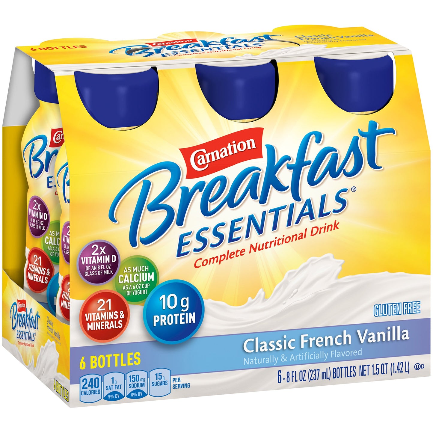 Carnation Breakfast Essentials® Oral Supplement French Vanilla Flavor Liquid 8 oz. Bottle (906177_CS)