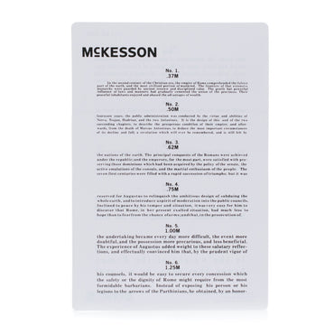 McKesson Vision Screening Card 12 Inch Distance Acuity Test (1038456_BG)