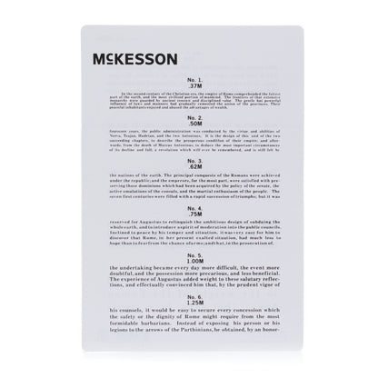 McKesson Vision Screening Card 12 Inch Distance Acuity Test (1038456_BG)