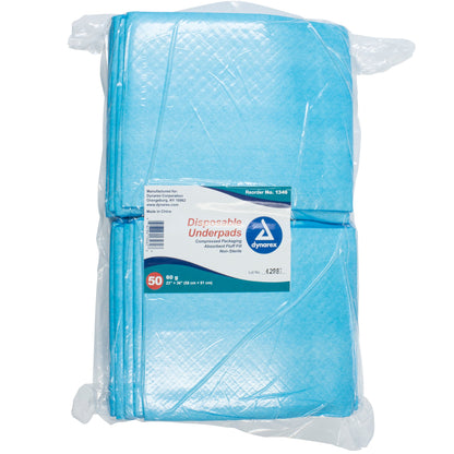 Dynarex® Disposable Underpad 23 X 36 Inch Fluff Light Absorbency (855411_CS)