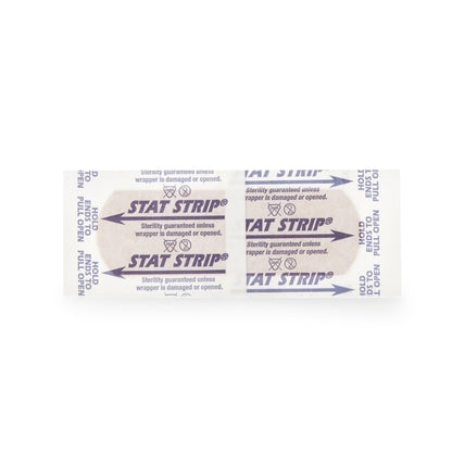 American® White Cross Stat Strip® Adhesive Strip 1 X 3 Inch Fabric Rectangle Tan Sterile (197058_CS)