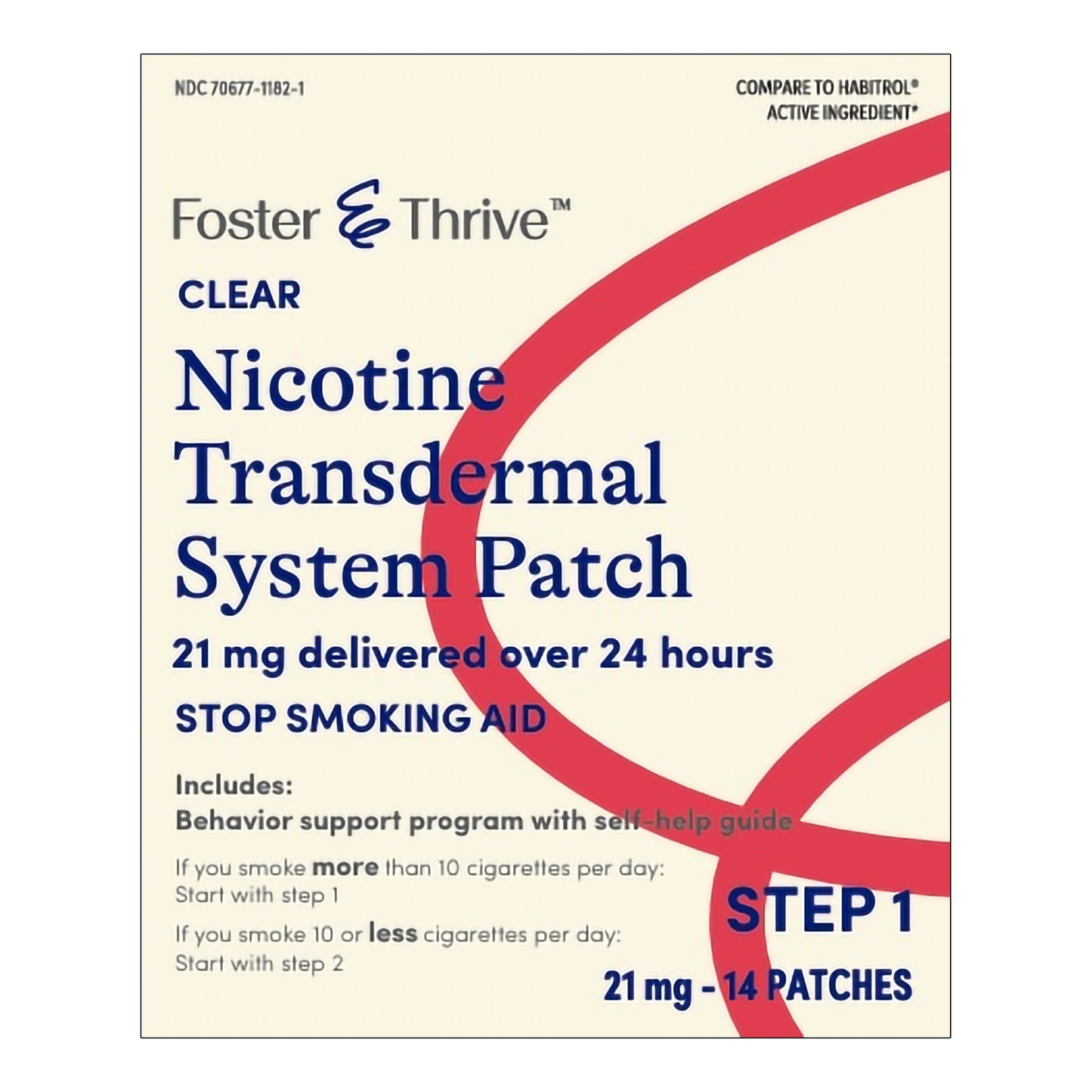 Foster & Thrive™ Stop Smoking Aid 21 mg Strength Transdermal Patch (1244996_BX)