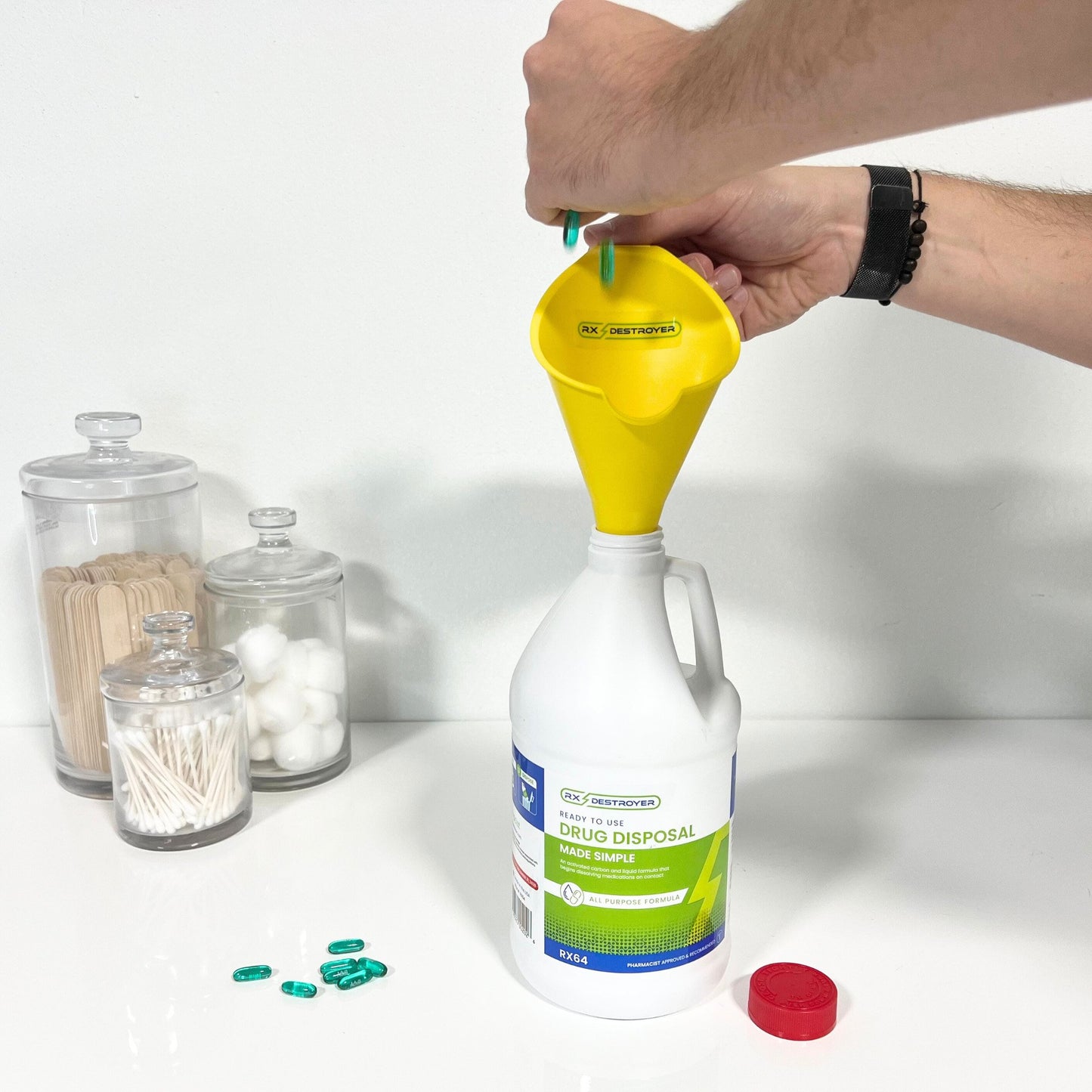 Rx Destroyer™ Drug Disposal System Funnel 1 lb. Carton Weight (883252_EA)