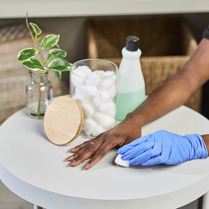 CareStock™ Exam Glove Large NonSterile Nitrile Standard Cuff Length Textured Fingertips Blue Chemo Tested (1230898_CS)