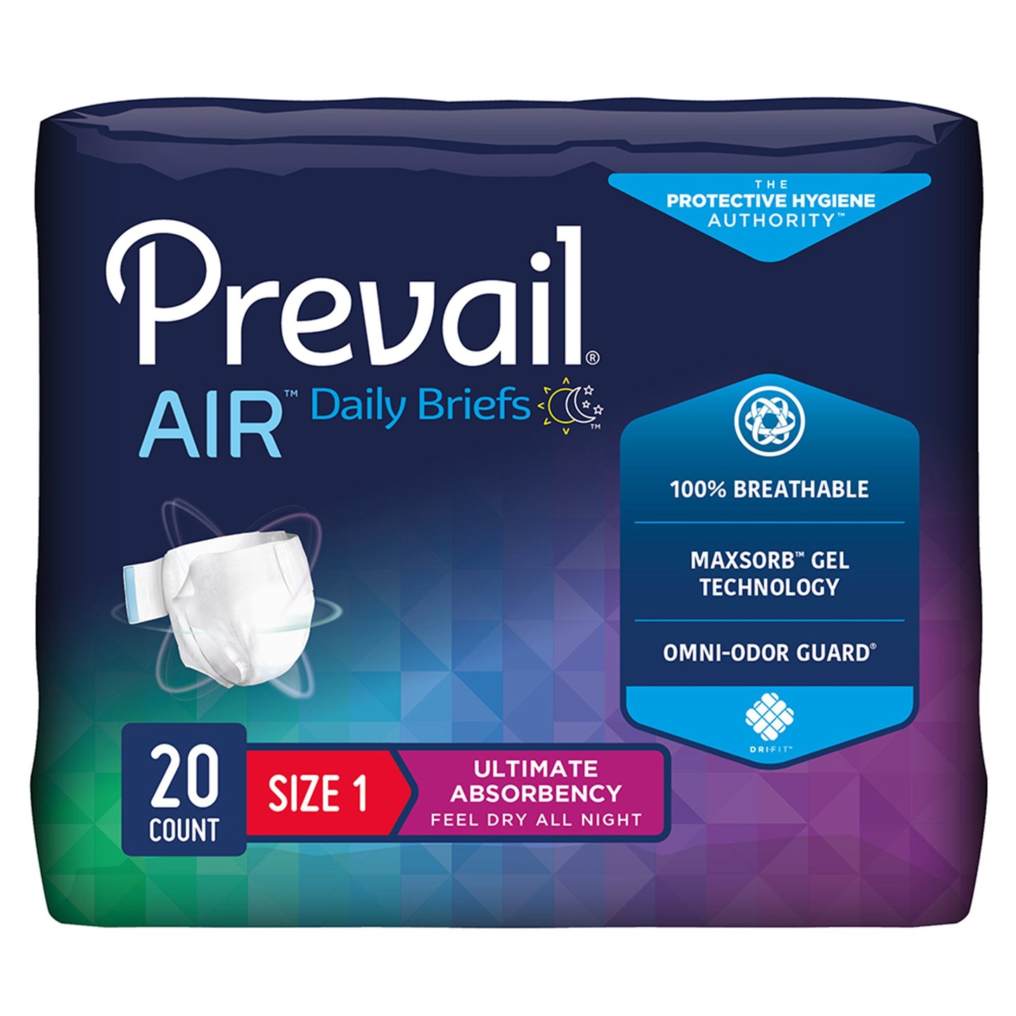 Prevail® Per-Fit® Maximum Plus Unisex Adult Incontinence Brief Medium Disposable Heavy Absorbency (1234415_PK)