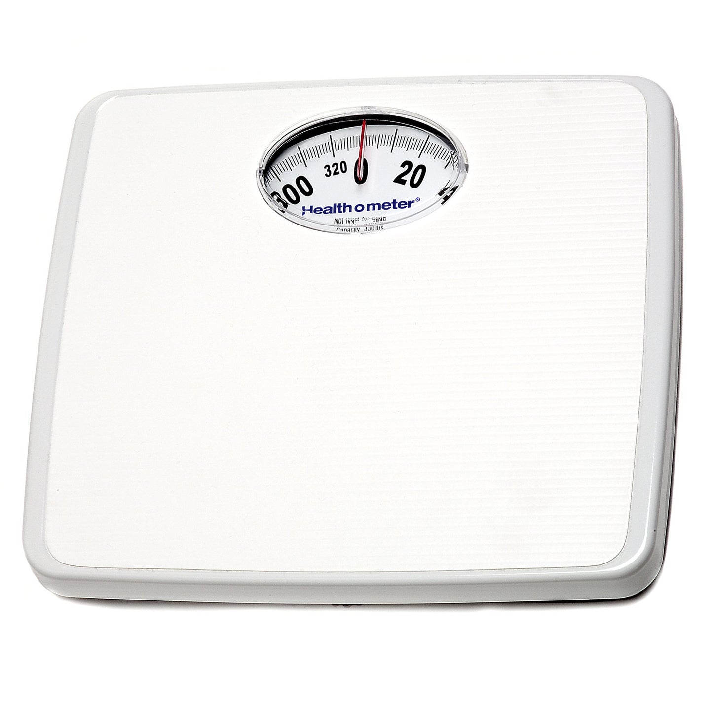 Health O Meter® Floor Scale Dial Display 330 lbs. Capacity White Analog (689025_CS)
