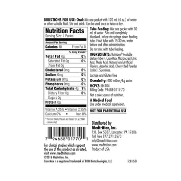 UtyMax® Oral Supplement Cranberry Flavor Powder 5 Gram Individual Packet (766877_CS)