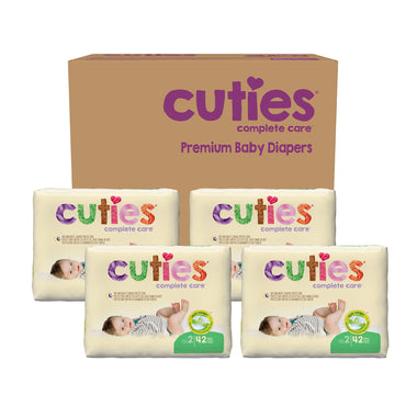 Cuties® Complete Care Unisex Baby Diaper Size 2 Disposable Heavy Absorbency (699152_CS)