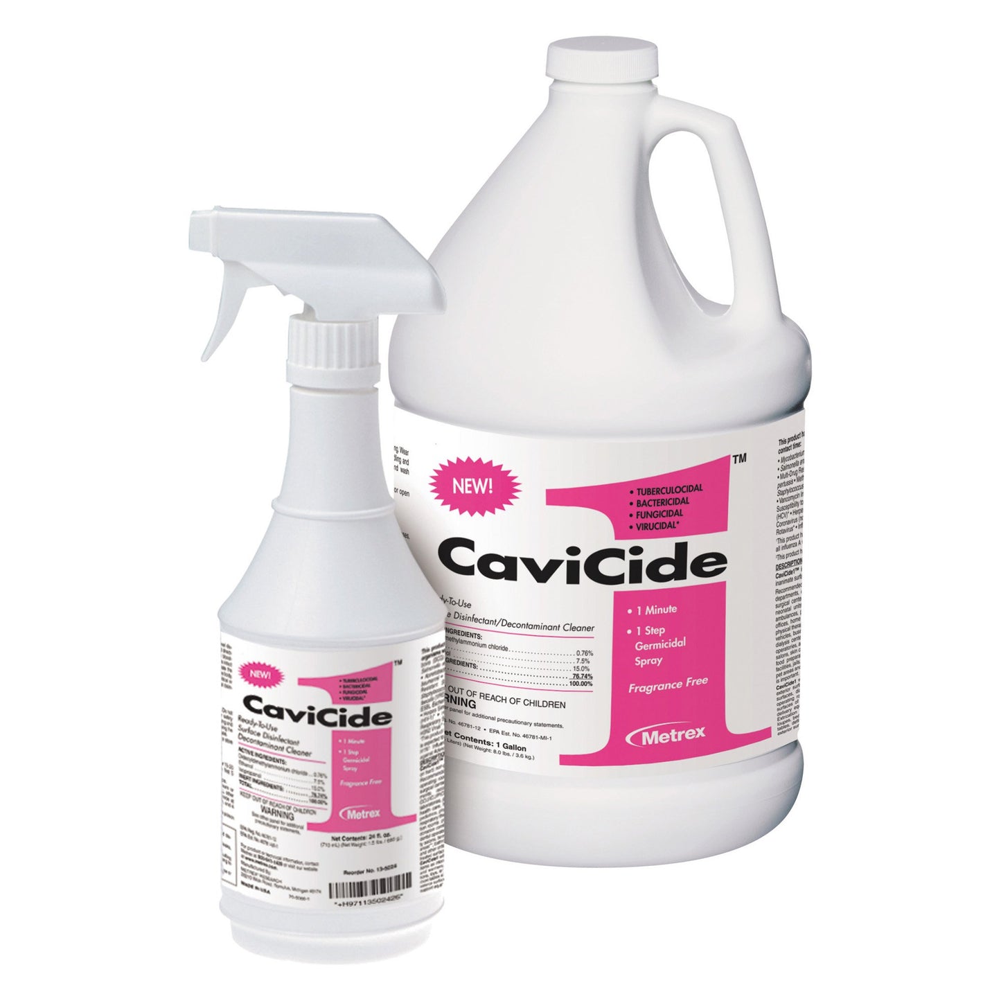 CaviCide1™ Surface Disinfectant Cleaner Alcohol Based Manual Pour Liquid 1 gal. Jug Alcohol Scent NonSterile (803721_CS)