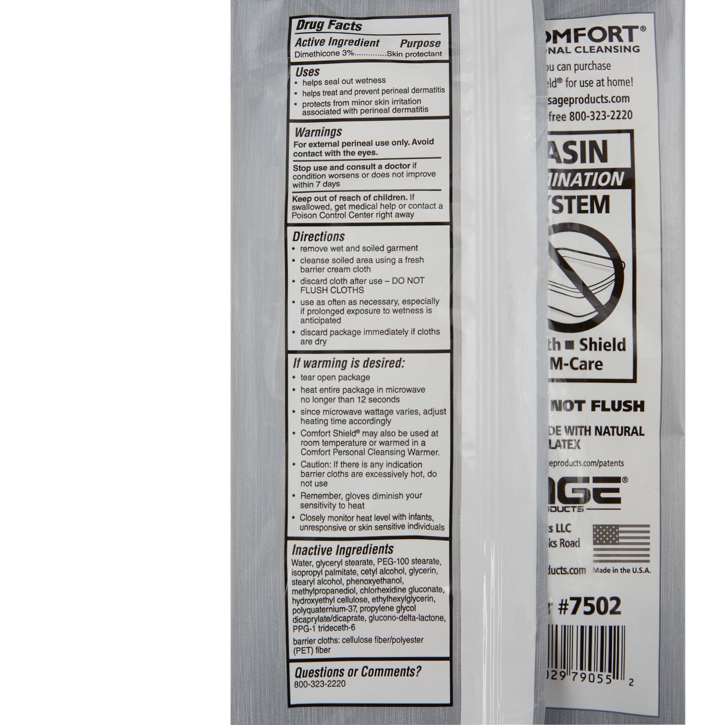 Comfort Shield® Incontinence Care Wipe Soft Pack Unscented 3 Count (928710_CS)