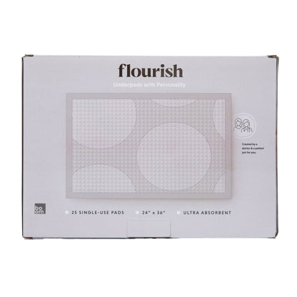 Flourish Disposable Underpad 24 X 36 Inch Fluff Light Absorbency (1253385_BX)