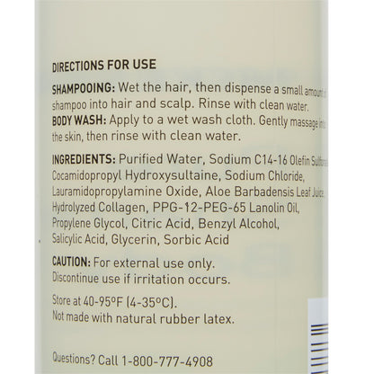McKesson Pure Shampoo and Body Wash 8 oz. Flip Top Bottle Unscented (1081635_CS)