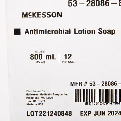 McKesson Antimicrobial Soap Lotion 800 mL Dispenser Refill Bag Herbal Scent (510349_CS)