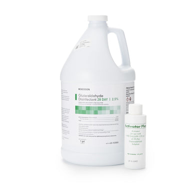 McKesson 28 Day Glutaraldehyde High-Level Disinfectant Activation Required Liquid 1 gal. Jug Reusable (512839_GL)