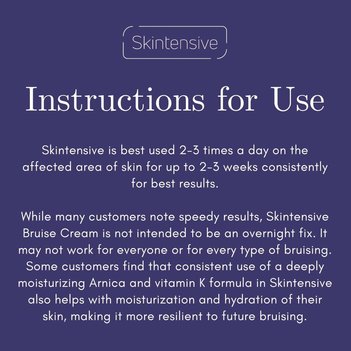 Skintensive® Bruise Cream Hand and Body Moisturizer 4 oz. Jar Unscented Cream (1259192_CS)