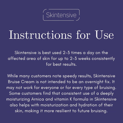 Skintensive® Bruise Cream Hand and Body Moisturizer 4 oz. Jar Unscented Cream (1259192_CS)