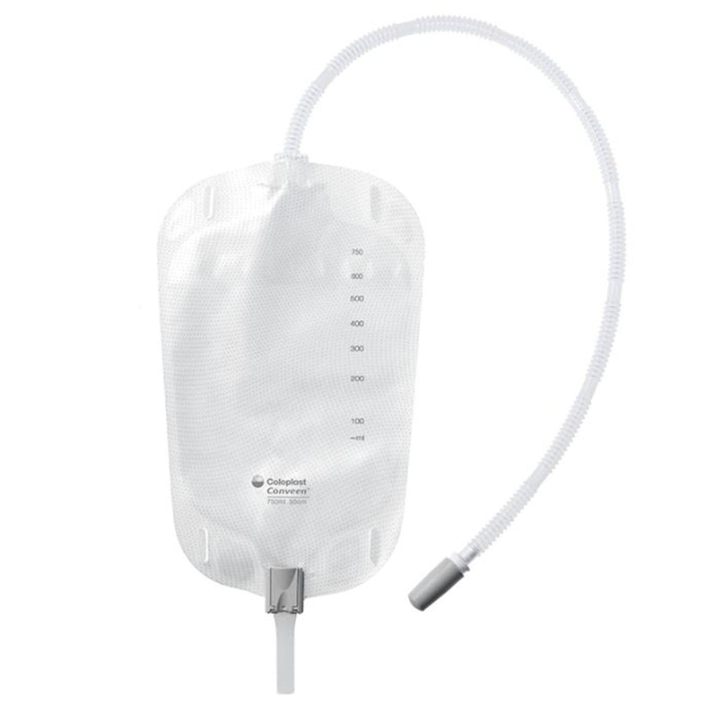 Conveen® Security+ Urinary Leg Bag Anti-Reflux Valve / Clamp Valve NonSterile 500 mL Vinyl / Flocked (913657_BX)