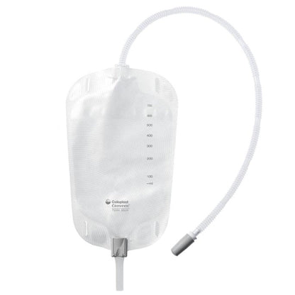 Conveen® Security+ Urinary Leg Bag Anti-Reflux Valve / Clamp Valve NonSterile 500 mL Vinyl / Flocked (913657_BX)