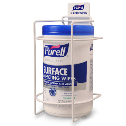 Purell® Healthcare Surface Disinfectant Cleaner Premoistened Alcohol Based Manual Pull Wipe 110 Count Canister Unscented NonSterile (1194625_CS)