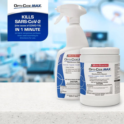 Opti-Cide® Max Surface Disinfectant Cleaner Premoistened Alcohol Based Manual Pull Wipe 160 Count Canister Alcohol Scent NonSterile (1100339_CS)