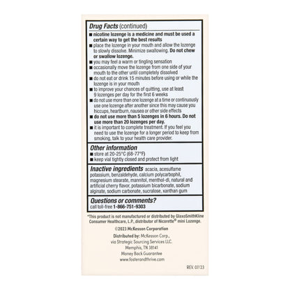Foster & Thrive™ Stop Smoking Aid 4 mg Strength Lozenge (1238915_PK)