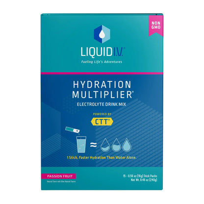 Liquid I.V.® Hydration Multiplier® Oral Electrolyte Solution Passion Fruit Flavor 0.56 oz. Electrolyte (1220420_BX)