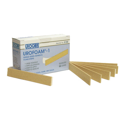 Urofoam® Adhesive Foam Strips 1 Sided, NonSterile, 0.09 X 1 X 5.75 Inch (668137_EA)