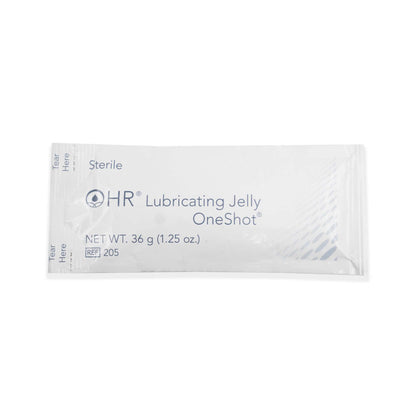 HR® One Shot® Lubricating Jelly 1.25 oz. Individual Packet Sterile (1090105_BX)