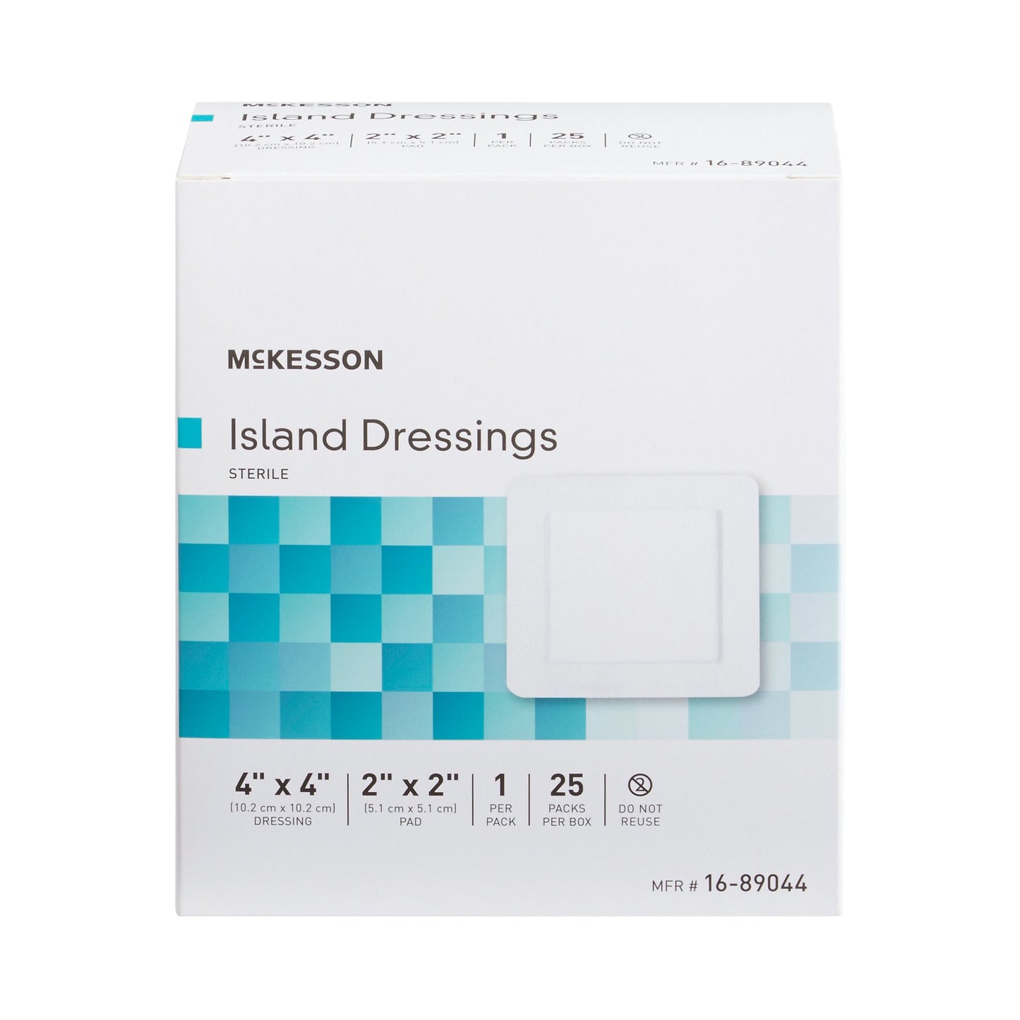 McKesson Island Dressing 4 X 4 Inch Square Sterile (491826_EA)
