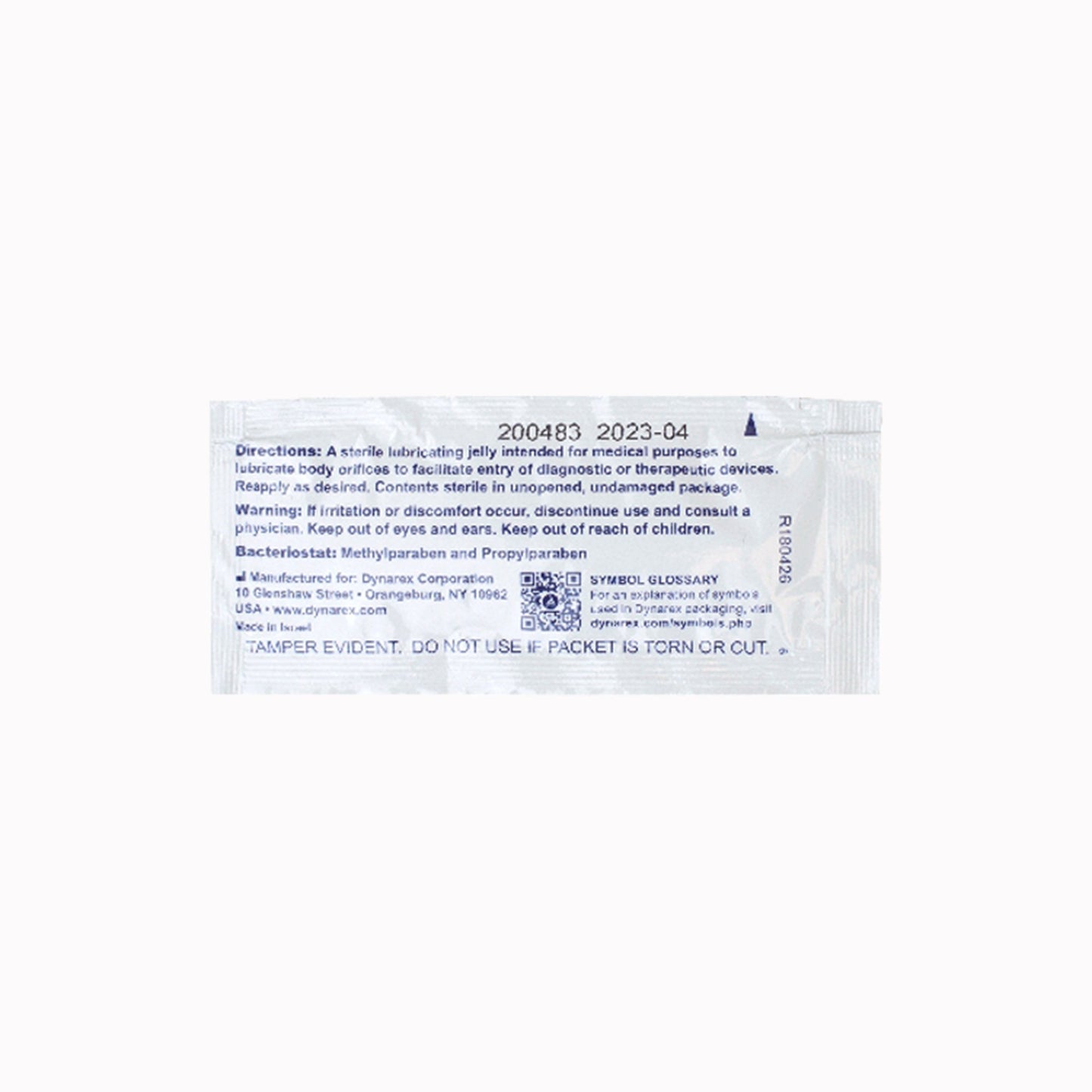 DynaLube Lubricating Jelly 2.7 Gram Individual Packet Sterile (746741_CS)