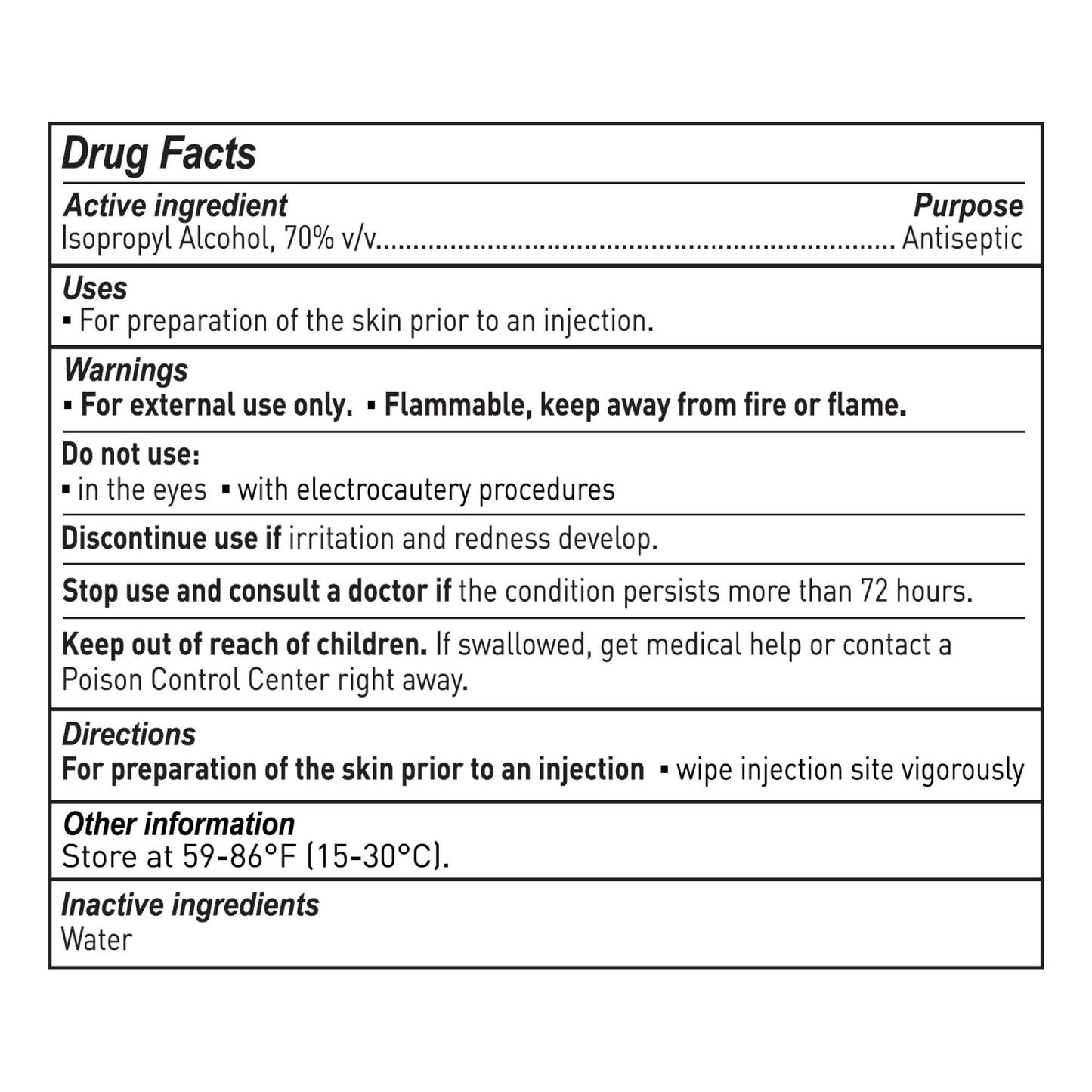 McKesson Impregnated Swabstick 70% Strength Isopropyl Alcohol Individual Packet Sterile (854754_PK)