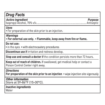 McKesson Impregnated Swabstick 70% Strength Isopropyl Alcohol Individual Packet Sterile (854754_PK)
