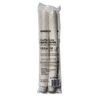 McKesson Souffle Cup 0.75 oz. White Paper Disposable (1251879_CS)