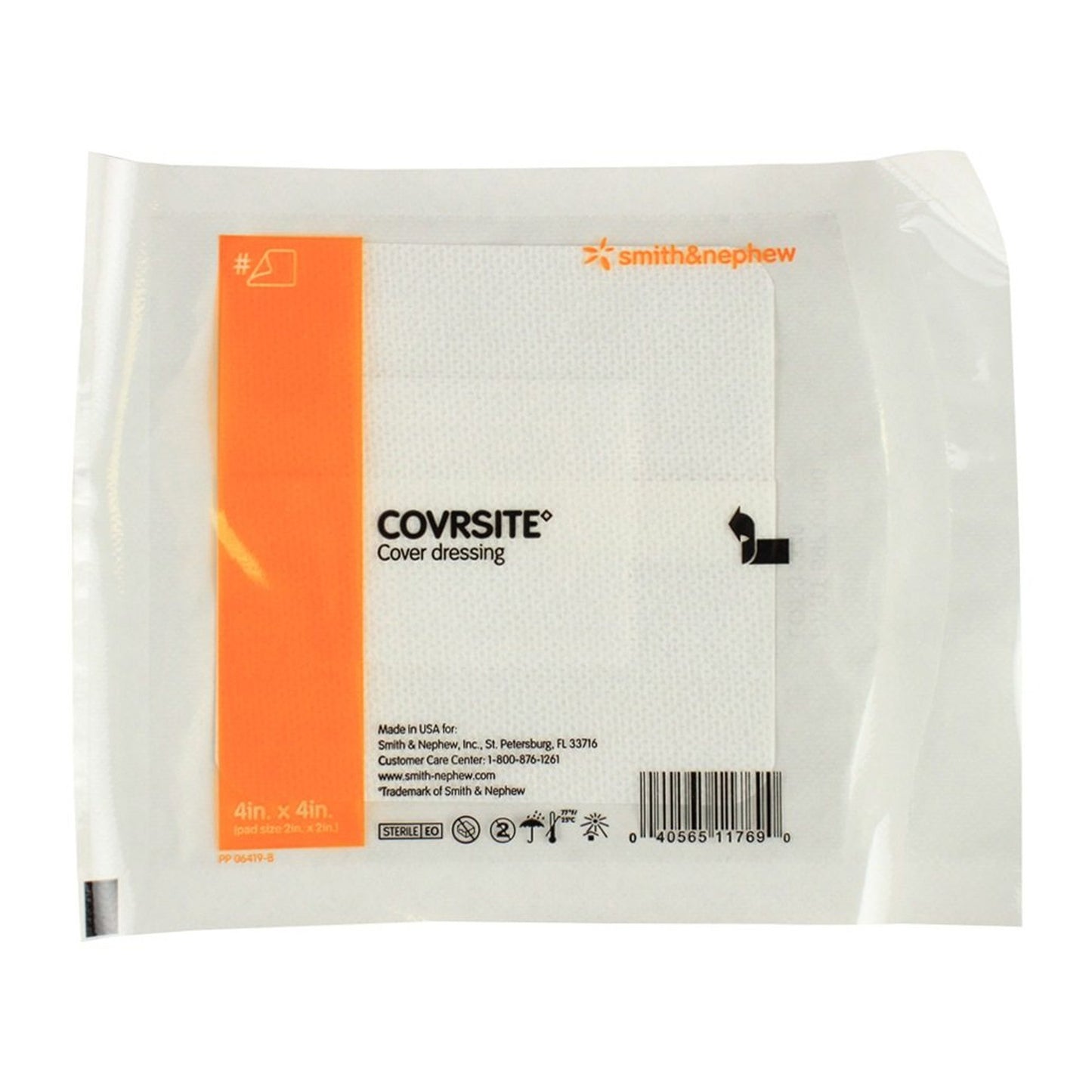 Covrsite Composite Dressing 4 X 4 Inch Square Sterile Film Backing (350590_CS)