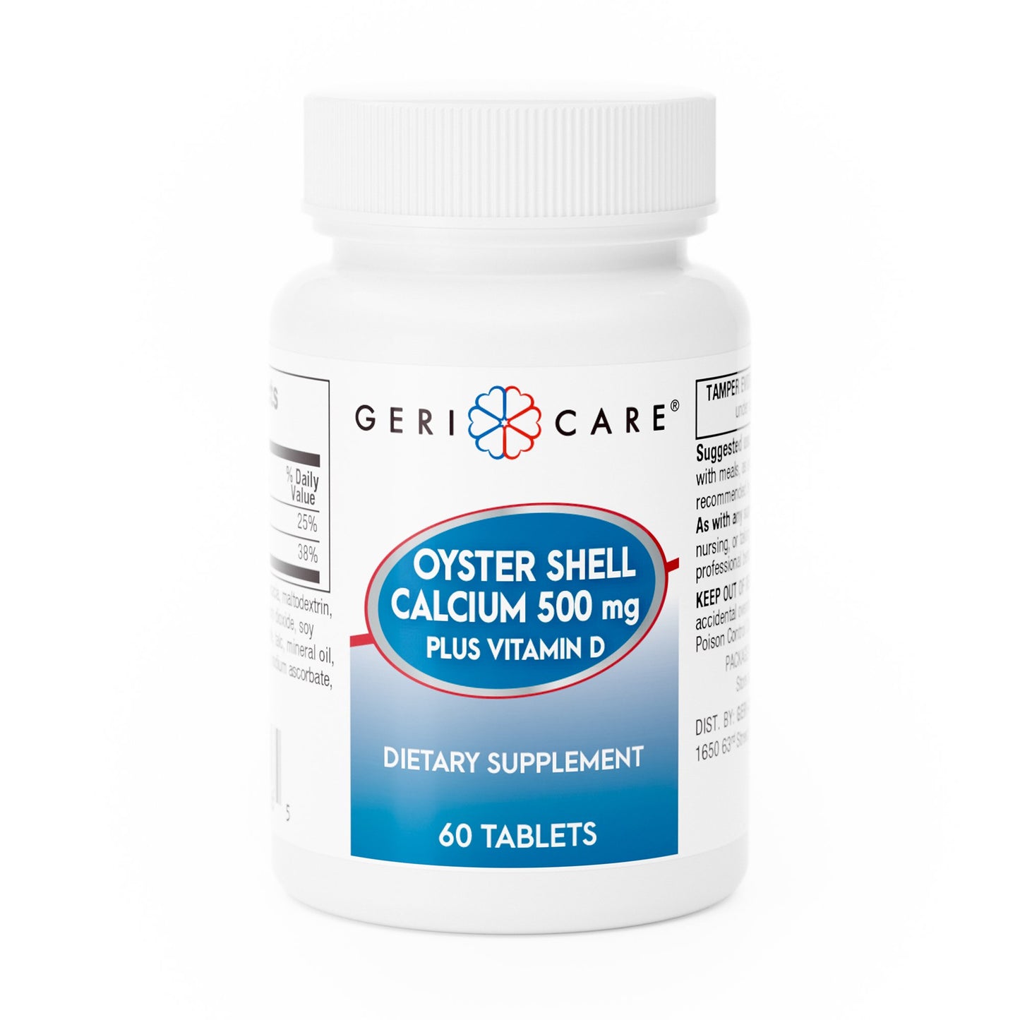 Geri-Care® Joint Health Supplement Oyster Shell 500 mg Strength Tablet 60 per Bottle (774605_CS)