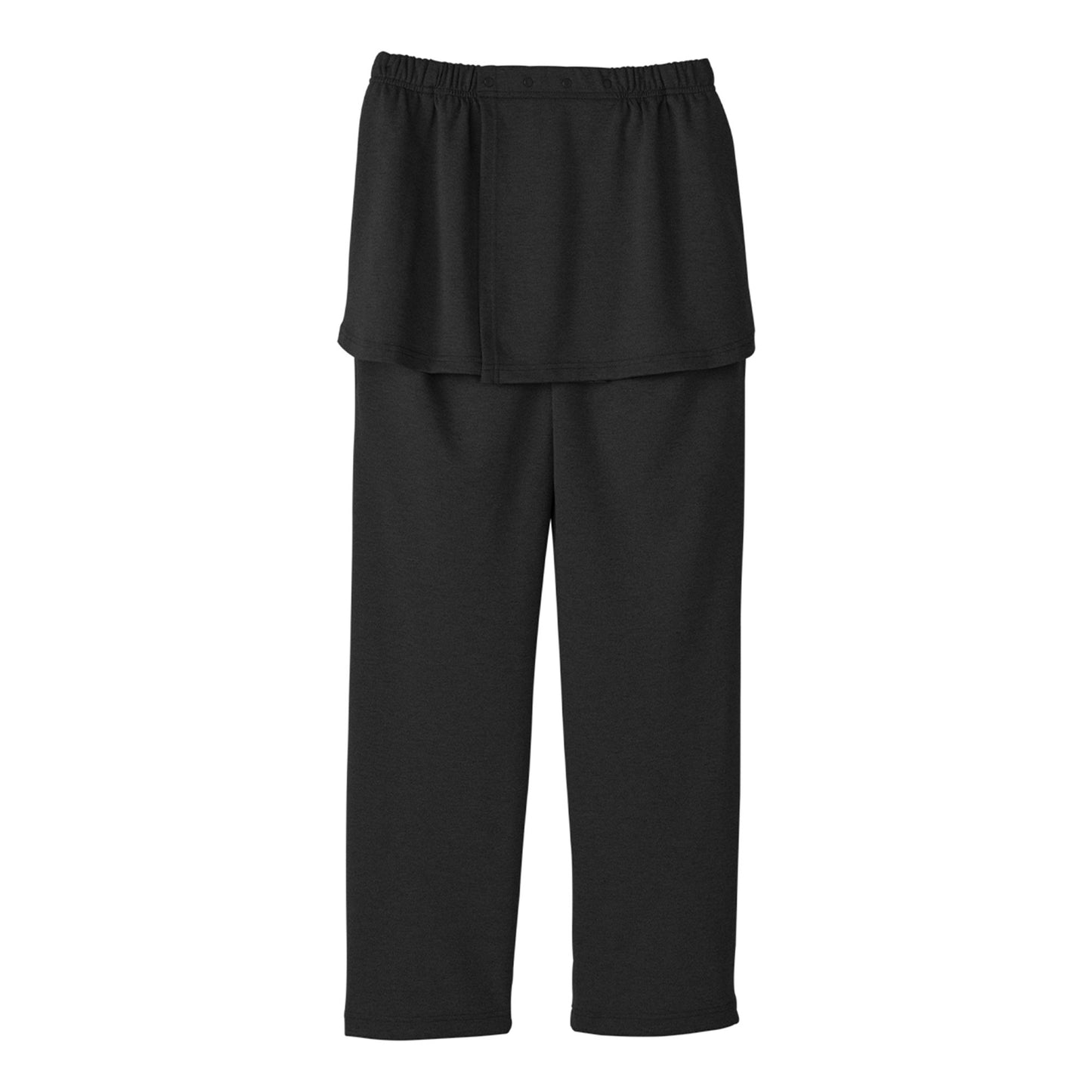 Silverts® Adaptive Pants Back Overlap 3X-Large Black Female (1219553_EA)