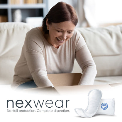 Nexwear Moderate Bladder Control Pad 10 Inch Length Moderate Absorbency Super Absorbent Core One Size Fits Most (1230173_PK)