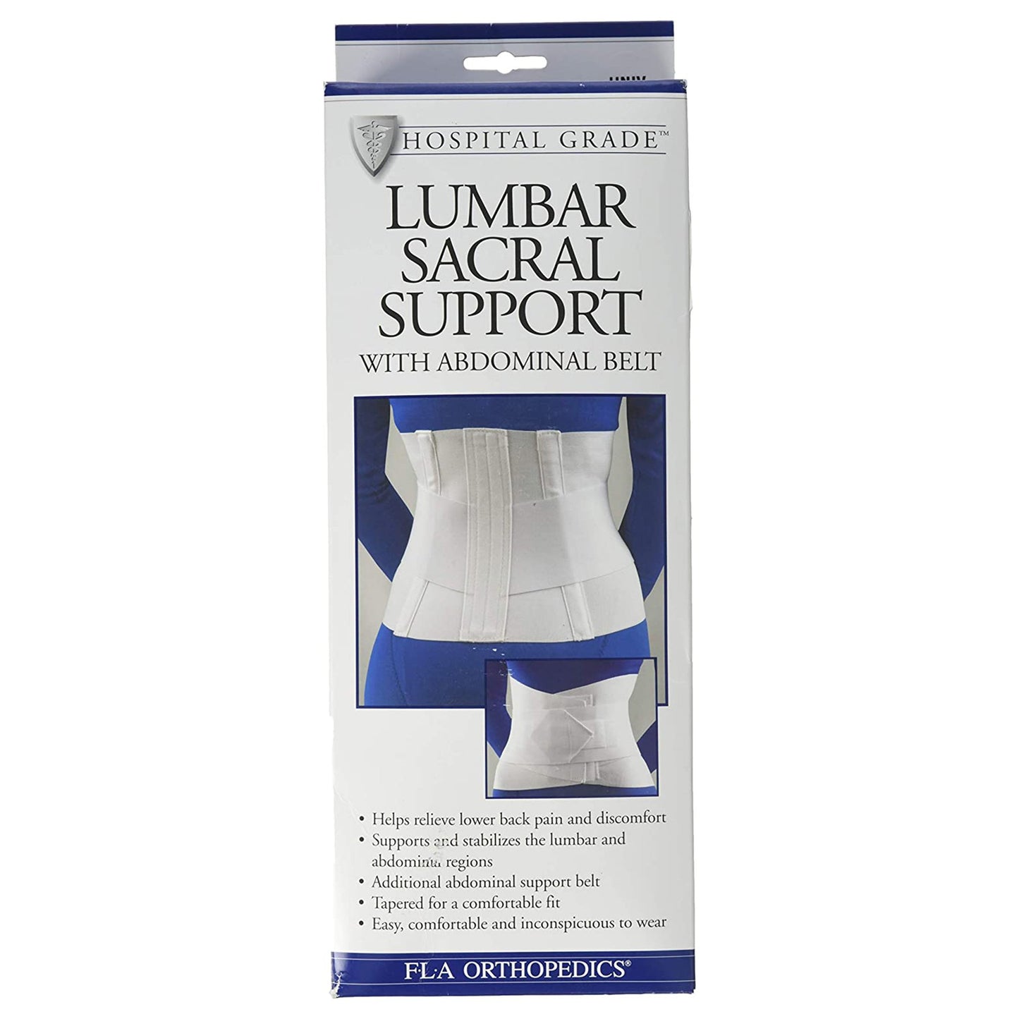 FLA Orthopedics® Standard Back Support 3X-Large Hook and Loop Closure 49 to 52 Inch Hip Circumference 10 Inch Height Adult (992942_EA)