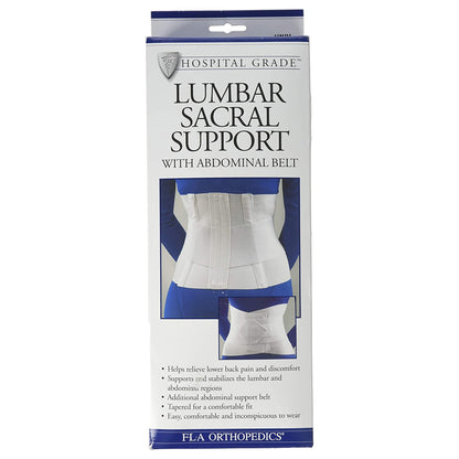 FLA Orthopedics® Standard Back Support 3X-Large Hook and Loop Closure 49 to 52 Inch Hip Circumference 10 Inch Height Adult (992942_EA)