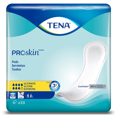 TENA ProSkin™ Ultimate Bladder Control Pad 16 Inch Length Heavy Absorbency Dry-Fast Core™ One Size Fits Most (1038754_CS)